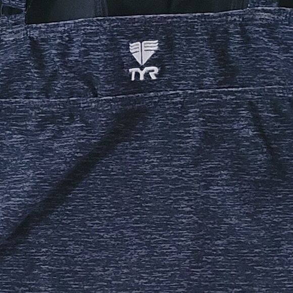 TYR Women's Blue Marled V-Neck Swimsuit Top - Picture 11 of 12